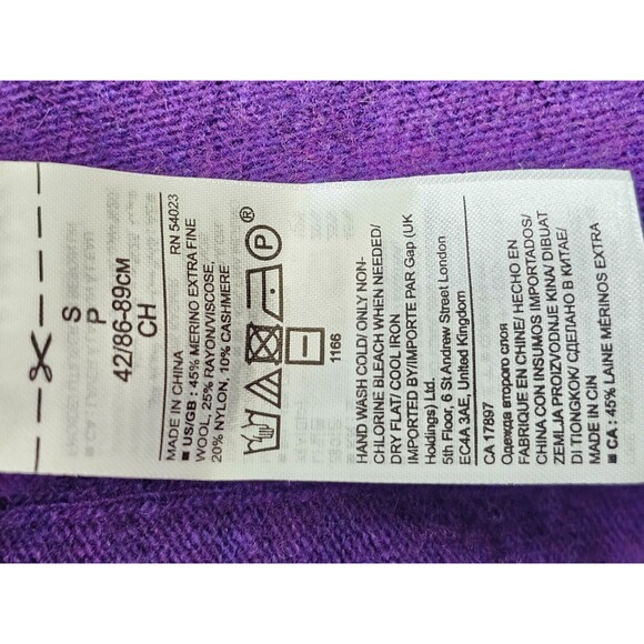 ALK Women's S Banana Republic Filpucci Wool Italian Superloft Yarn Sweater EUC - Picture 7 of 8